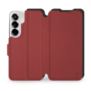 Phone Case Samsung Galaxy S25 - Design Dark Red with Black