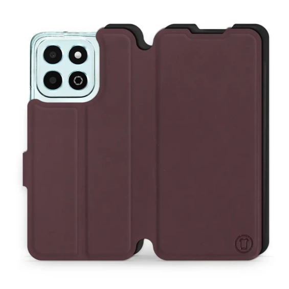 Phone Case Huawei Honor X6b - Design Burgundy with Black