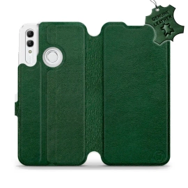 Etui ze skóry naturalnej do Huawei Honor 10 Lite - wzór Green Leather
