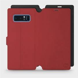 Phone Case Samsung Galaxy Note 8 - Design Dark Red with Black