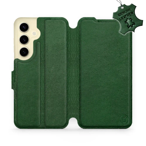 Phone Case Samsung Galaxy S24 - Design Green Leather