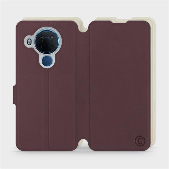 Phone Case Nokia 5.4 - Design Burgundy with Platinum