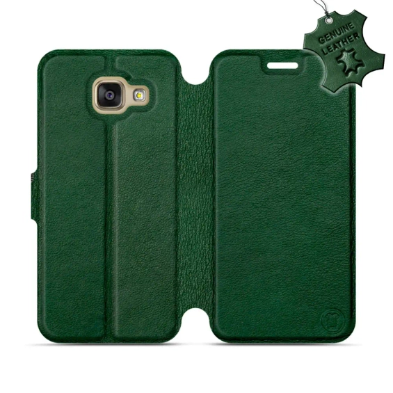 Phone Case Samsung Galaxy A3 2016 - Design Green Leather