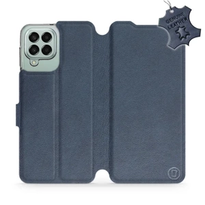 Phone Case Samsung Galaxy M33 5G - Design Blue Leather