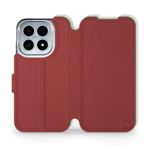 Phone Case Xiaomi 17 - Design Dark Red with Platinum