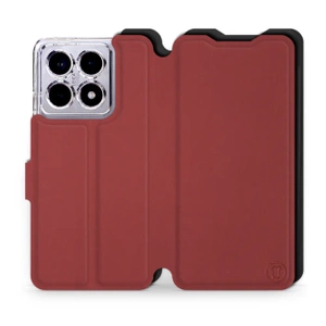Etui Soft Touch do Xiaomi 14T - wzór Zachodząca czerwień z czernią