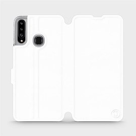 Etui do Samsung Galaxy A20S - wzór White&Orange