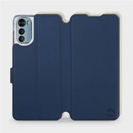 Phone Case Motorola Moto E32 - Design Navy with Platinum