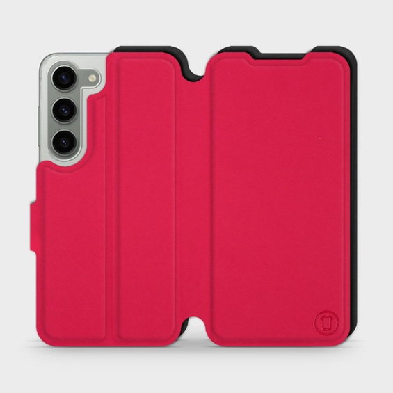 Hülle für Samsung Galaxy S23 - Farbe Rot mit Schwarz