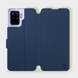 Phone Case OPPO Reno 5 Lite - Design Navy with Platinum