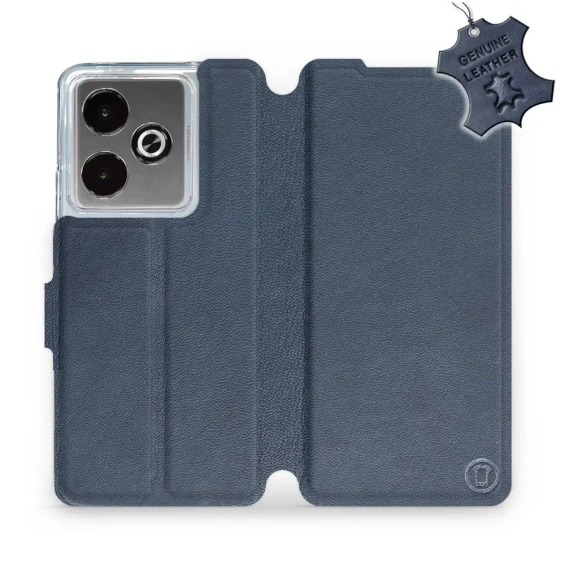 Phone Case Realme GT 7 - Design Blue Leather