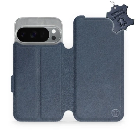 Phone Case Google Pixel 10 Pro - Design Blue Leather