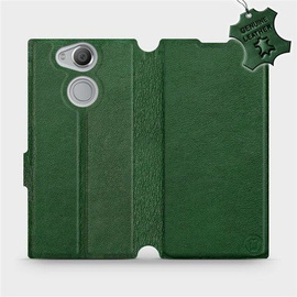 Phone Case Sony Xperia XA2 - Design Green Leather