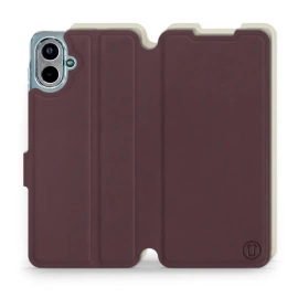 Phone Case Samsung Galaxy A07 - Design Burgundy with Platinum