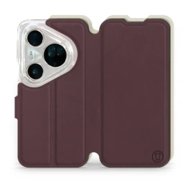 Phone Case Huawei Pura 80 Ultra - Design Burgundy with Platinum