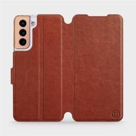 Phone Case Samsung Galaxy S21 - Design Brown&Orange
