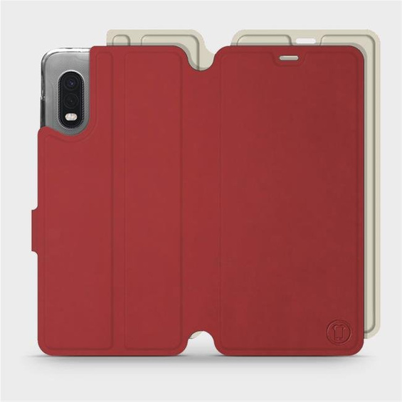 Phone Case Samsung Galaxy Xcover Pro - Design Dark Red with Platinum