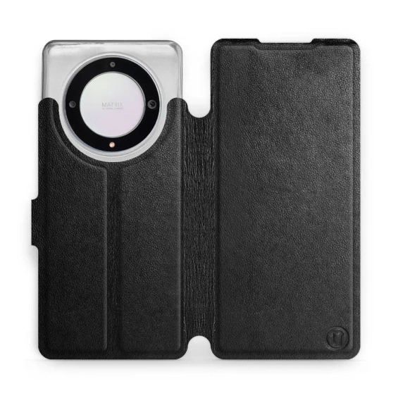 Phone Case Huawei Honor Magic5 Lite 5G - Design Black Leather