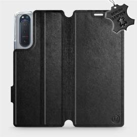 Phone Case Sony Xperia 5 II - Design Black Leather