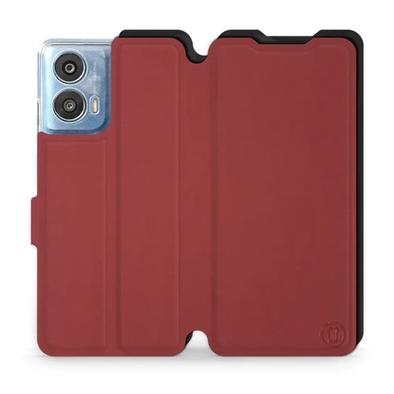 Phone Case Motorola Moto G24 - Design Dark Red with Black