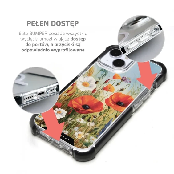 Etui MagSafe Elite Bumper Apple iPhone 15 Pro Max - wzór D010D