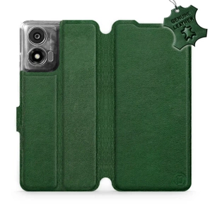 Phone Case Motorola Moto E14 - Design Green Leather