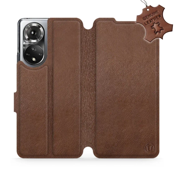 Phone Case Huawei Honor 50 - Design Brown Leather