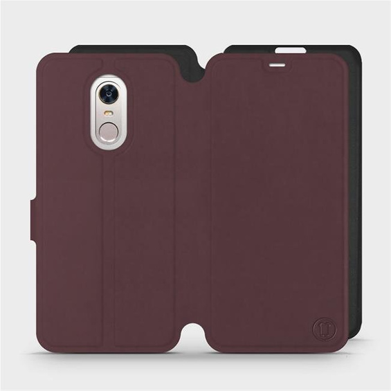 Phone Case Xiaomi Redmi 5 Plus - Design Burgundy with Black