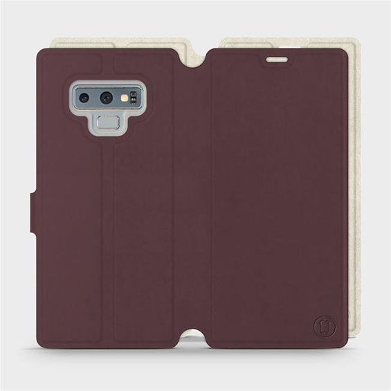 Phone Case Samsung Galaxy Note 9 - Design Burgundy with Platinum