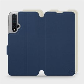 Hülle für Huawei Honor 20 - Farbe Marineblau mit Platin