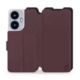 Phone Case Realme C55 - Design Burgundy with Black