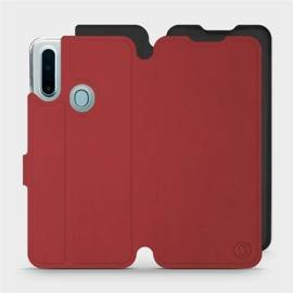 Phone Case OPPO A31 - Design Dark Red with Black