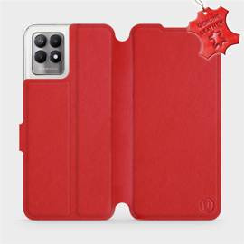 Phone Case Realme 8i - Design Red Leather