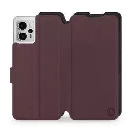 Phone Case Motorola Moto G23 - Design Burgundy with Black