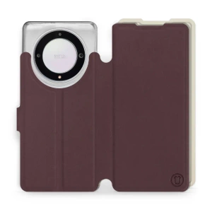 Phone Case Huawei Honor Magic5 Lite 5G - Design Burgundy with Platinum