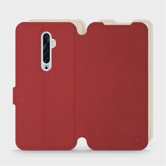 Etui Soft Touch do OPPO Reno 2Z - wzór Zachodząca czerwień z platyną