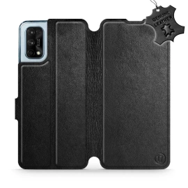 Phone Case Realme 7 Pro - Design Black Leather