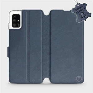 Hülle für Samsung Galaxy M51 - Farbe Blue Leather
