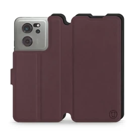 Phone Case Xiaomi 13T - Design Burgundy with Black