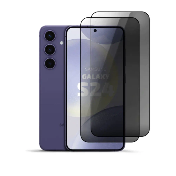 2-Pack Privacy Tempered Glass for Samsung Galaxy S24