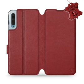 Phone Case Huawei P Smart Pro - Design Dark Red Leather