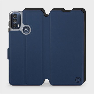 Phone Case Motorola Moto E40 - Design Navy with Black