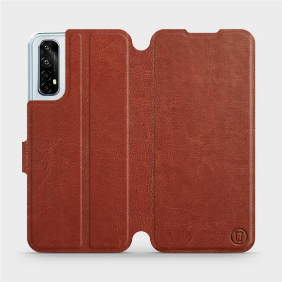 Phone Case Realme 7 - Design Brown&Orange
