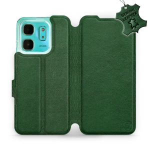 Phone Case Infinix HOT 50i - Design Green Leather