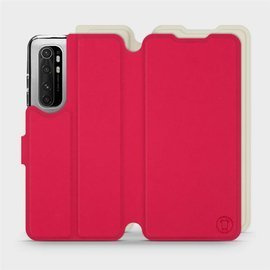 Hülle für Xiaomi Mi Note 10 Lite - Farbe Rot mit Platin