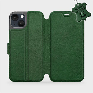 Phone Case Apple iPhone 13 - Design Green Leather