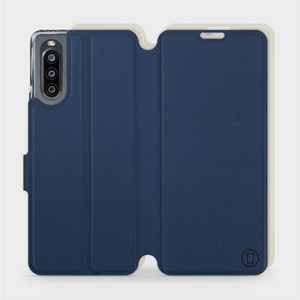 Phone Case Sony Xperia 10 IV - Design Navy with Platinum
