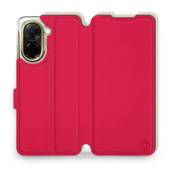 Hülle für Xiaomi Redmi A5 - Farbe Rot mit Platin