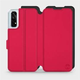 Etui Soft Touch do Realme 7 - wzór Żywa czerwień z czernią