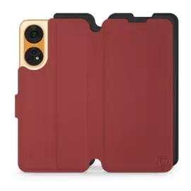 Phone Case OPPO Reno 8T 5G - Design Dark Red with Black